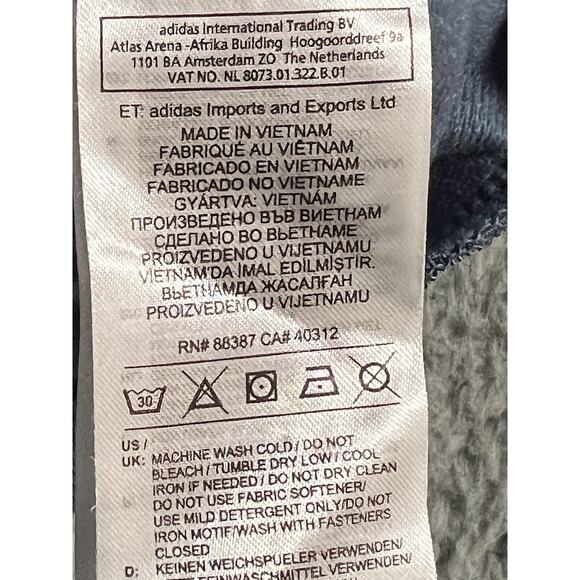 Adidas Floral Print Jacket Women Small Full Zip 3 Stripe - Picture 12 of 12